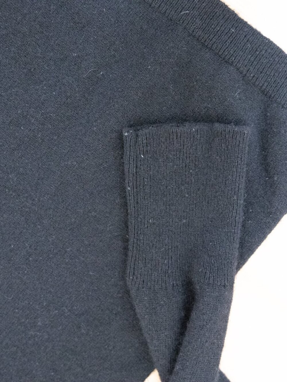 JCrew Everyday Cashmere Slim-Fit Crewneck, Black Women's Large - Picture 8 of 10